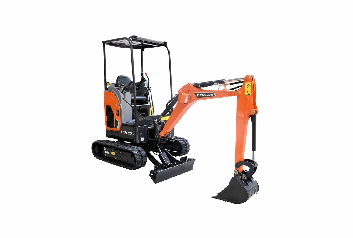 Develon DX17Z — Mini excavator available for hire