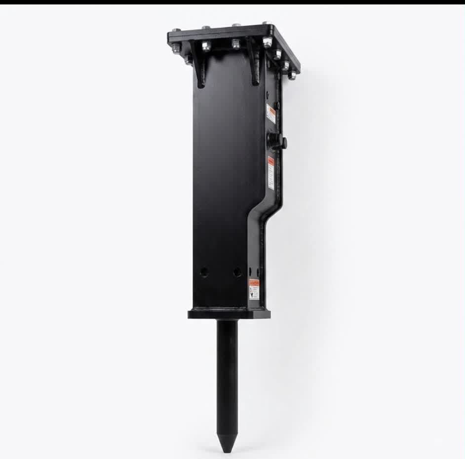 Hydraulic Hammer — Excavator breaker attachment available for hire from Glyn Lomas Agri/Plant Services
